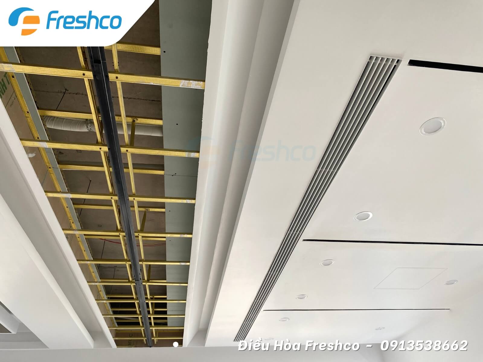 Thi công lắp đặt hệ thống điều hòa trung tâm tại biệt thự Feria Hạ Long