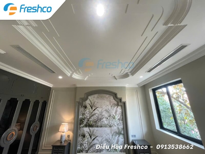 Lắp đặt hệ thống điều hòa tại biệt thự Song Lập - Việt Hưng