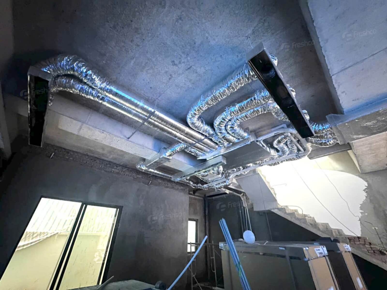 Freshco thi công lắp đặt hệ thống điều hòa trung tâm