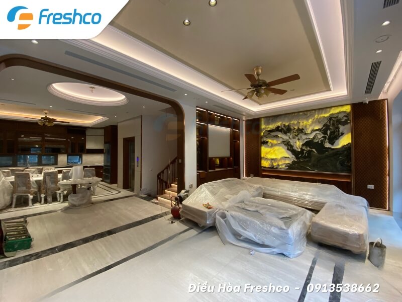 Giai đoạn hoàn thiện lắp đặt hệ thống điều hòa