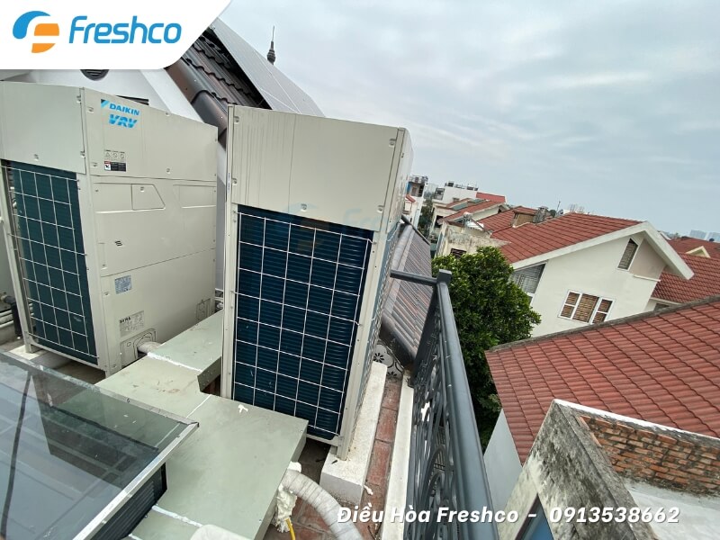 Giai đoạn hoàn thiện lắp đặt hệ thống điều hòa 