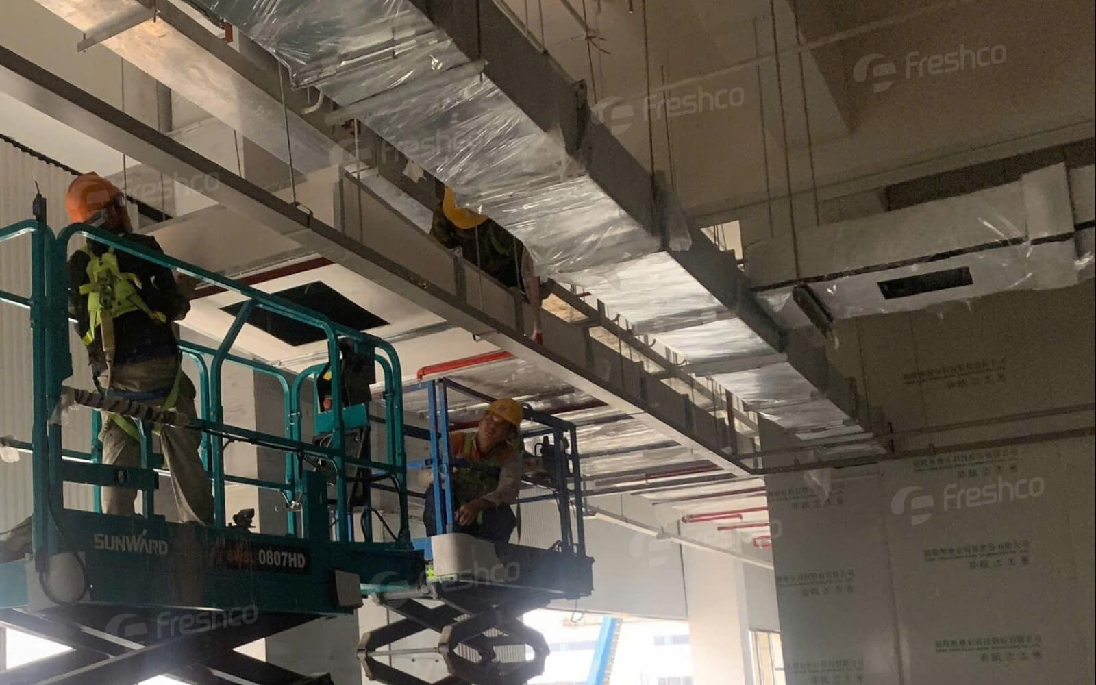 Lắp đặt hệ thống tăng áp – hút khói tại Nhà Máy Fujix Electronic Việt Nam