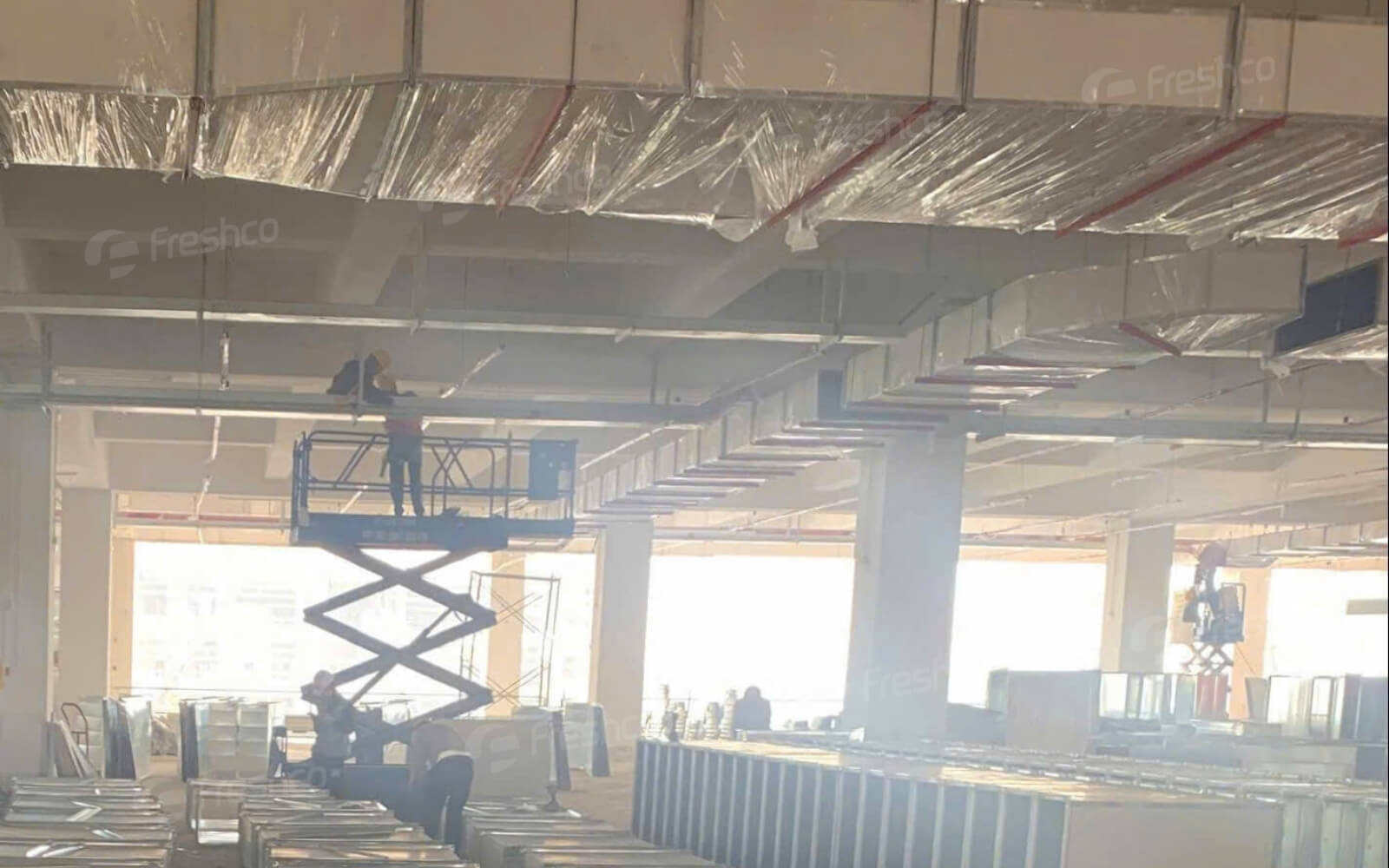 Lắp đặt hệ thống tăng áp – hút khói tại Nhà Máy Fujix Electronic Việt Nam