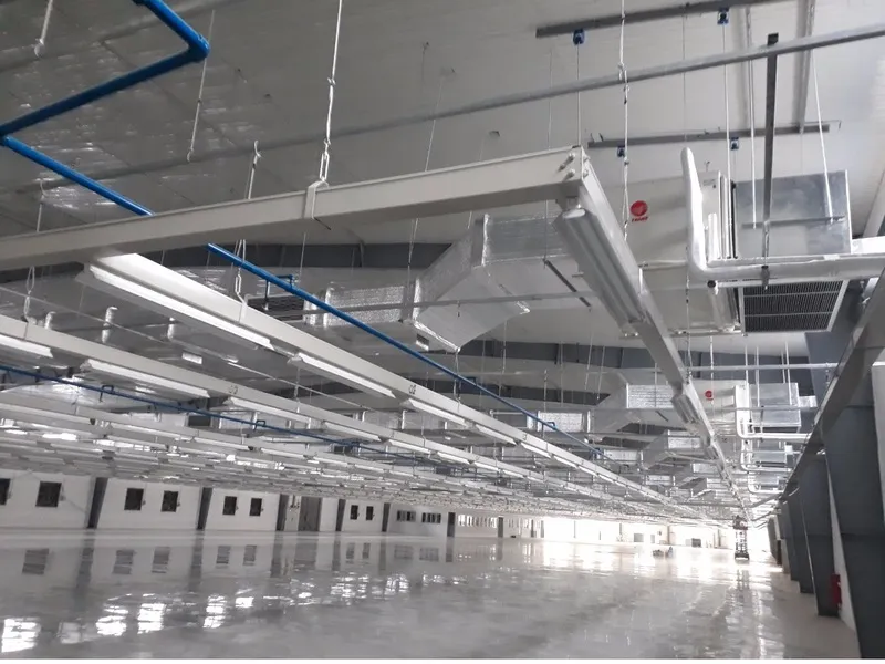 Thi công, lắp đặt hệ thống điều hòa công nghiệp cho nhà xưởng