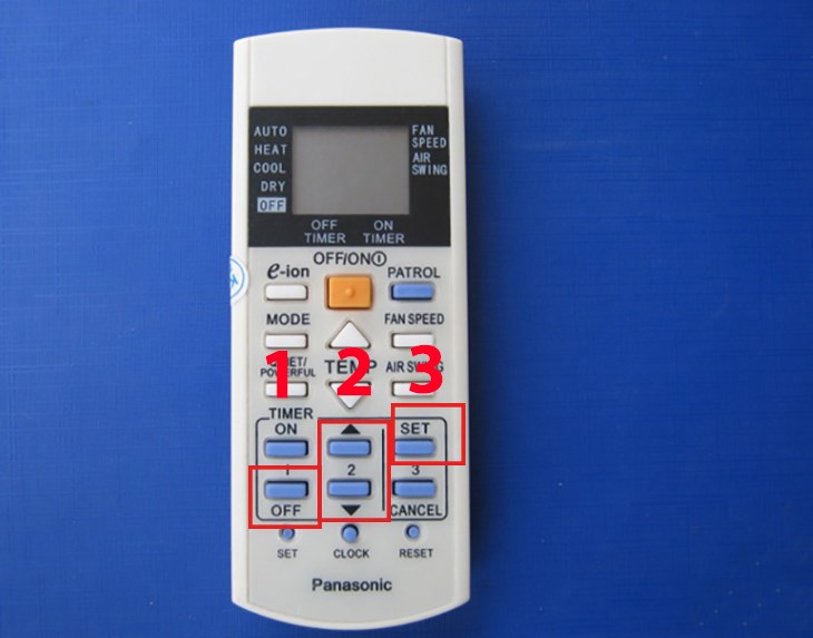 Nhấn nút nanoe-G để kích hoạt công nghệ Nanoe-G