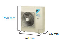 Dàn nóng RXYMQ5BVM có thiết kế gọn nhẹ