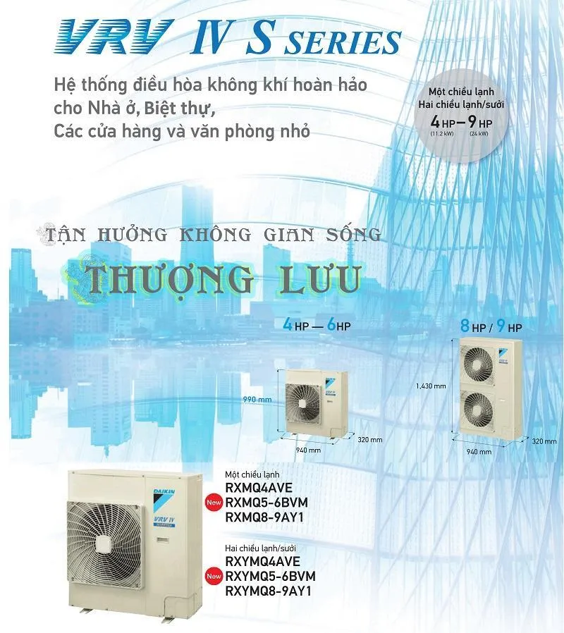 Daikin VRV IV S– tận hưởng không gian sang trọng, đẳng cấp