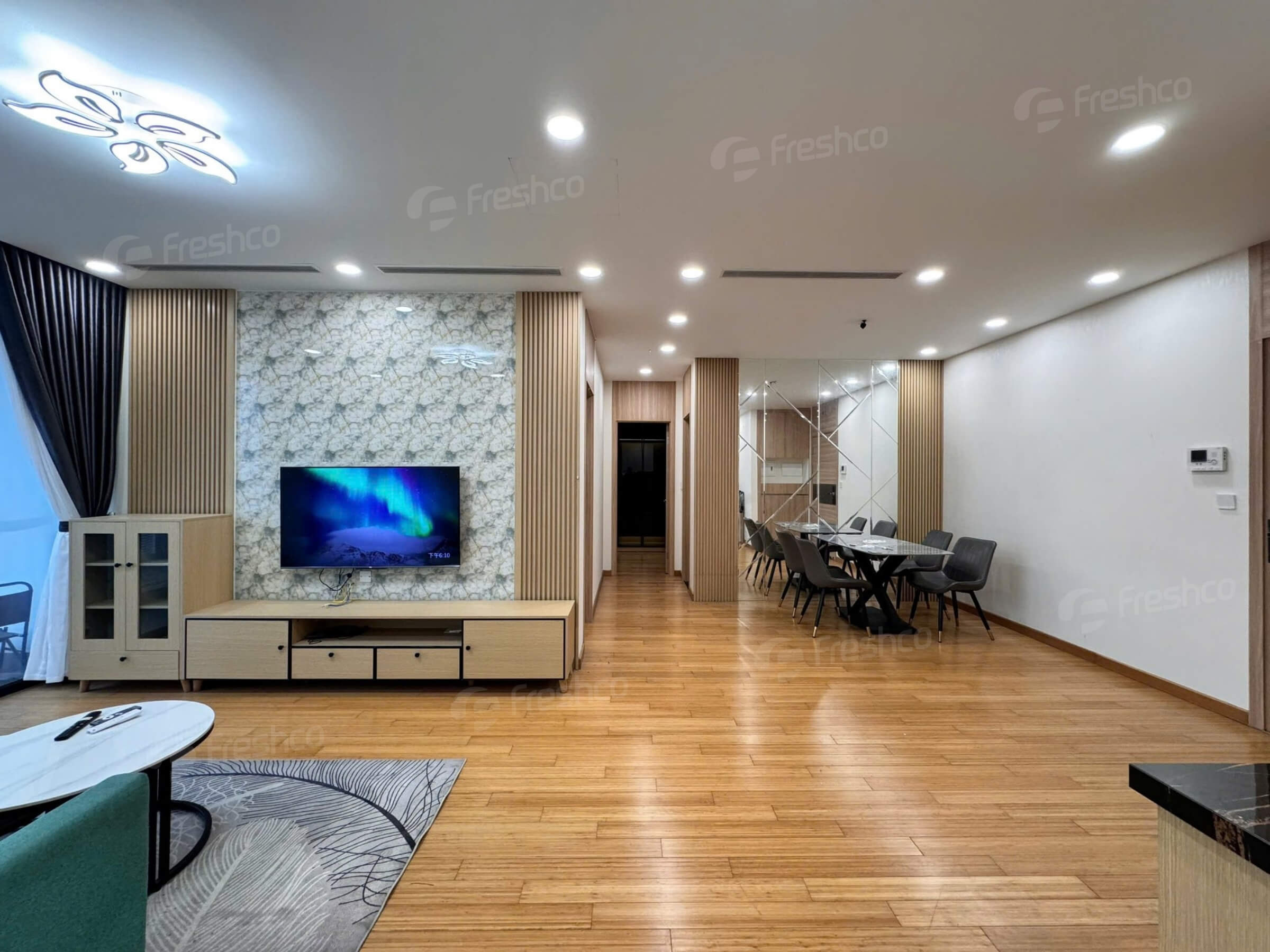 Bên trong căn hộ cao cấp chung cư Greed Diamond