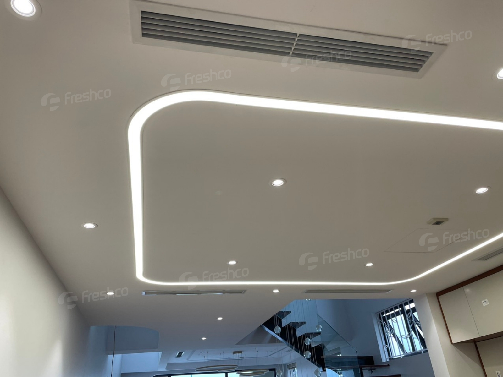 Dự án nhà phố thị trấn tam đảo - Vĩnh Phúc Bên trong giai đoạn thi công lắp đặt hệ thống