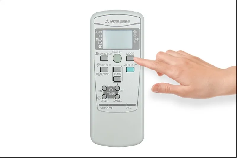 Nhấn nút MODE để điều chỉnh chế độ hoạt động