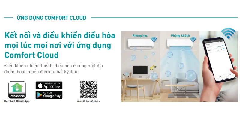 Điều hòa kết nối wifi điều khiển bất cứ khi nào, bất kỳ ở đâu