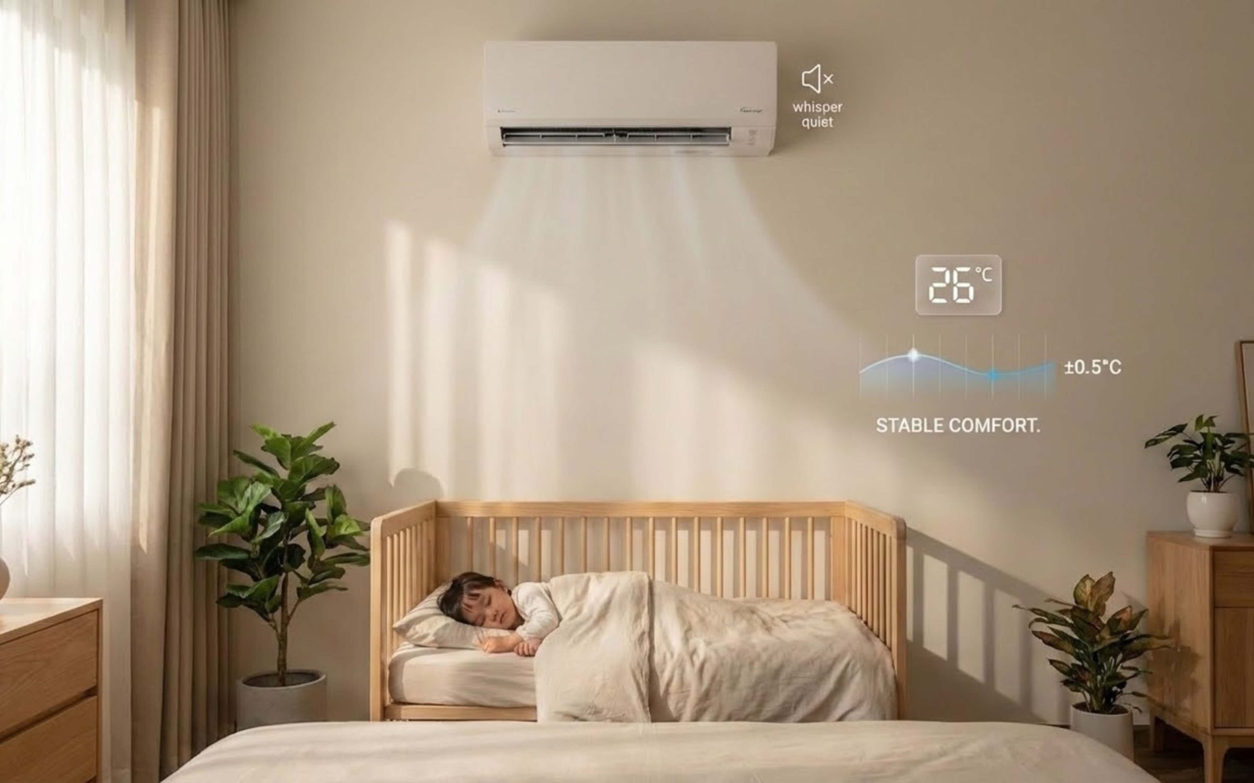 Hoạt động êm ái, duy trì nhiệt độ ổn định và bền bỉ