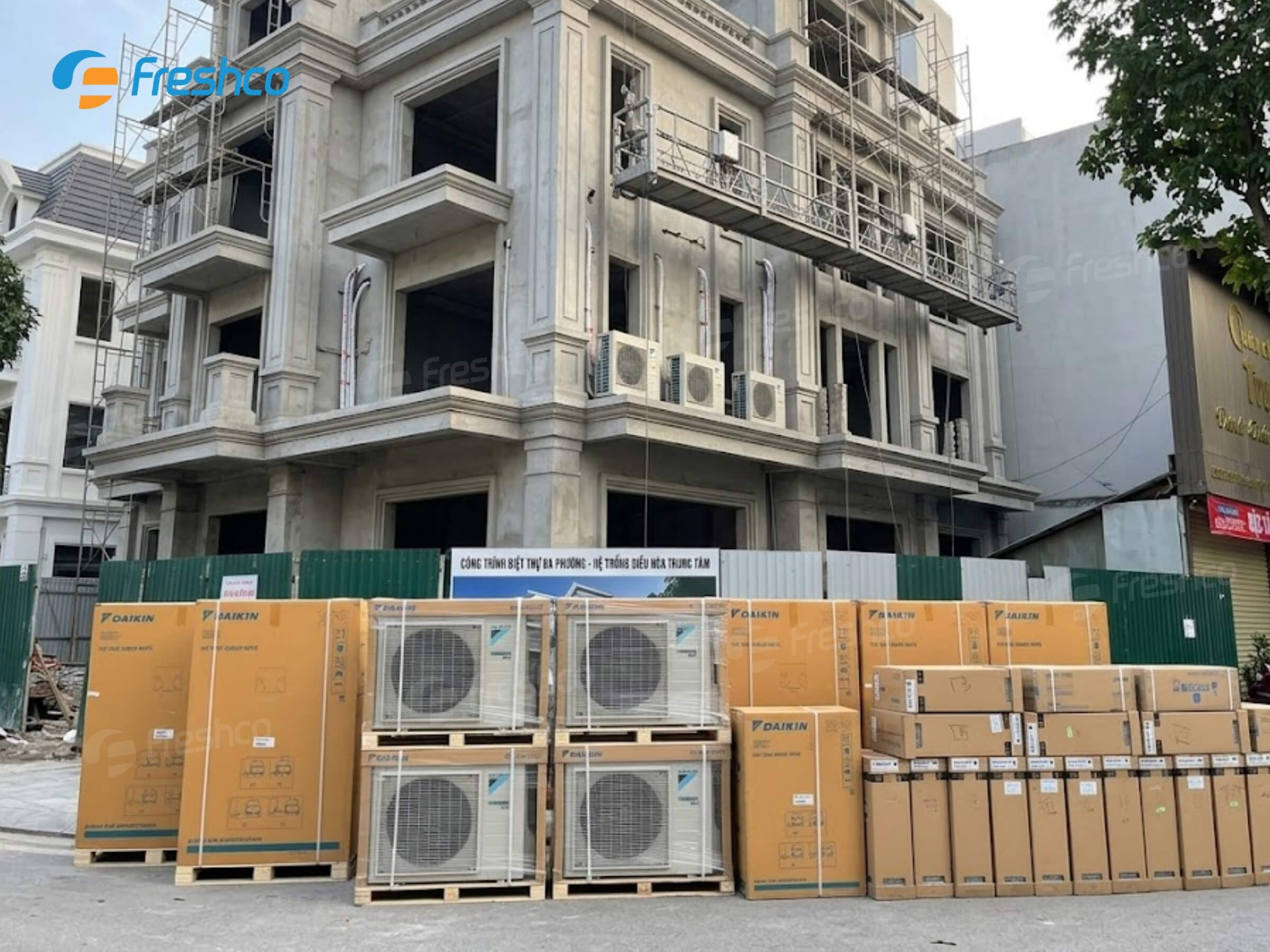 Lắp đặt hệ thống điều hòa cho các biệt thự, tòa nhà cao tầng