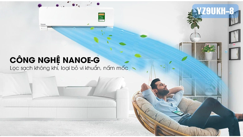 Panasonic Nanoe G diệt khuẩn, khử mùi hiệu quả 99,9%