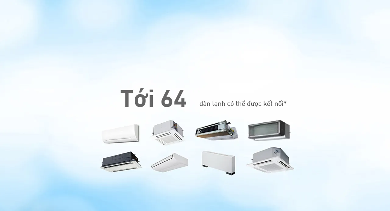 Số lượng dàn lạnh tối đa tùy thuộc vào công suất dàn nóng.