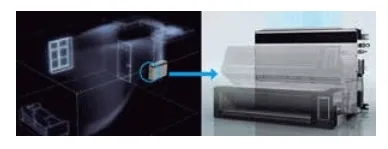 Điều hòa S-3448PF3H/U-43PR1H5 lắp đặt linh hoạt.