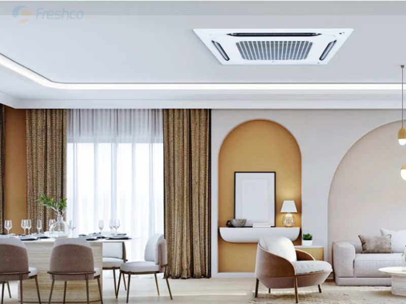 Điều hòa trần mang lại tính thẩm mỹ cao cho căn phòng