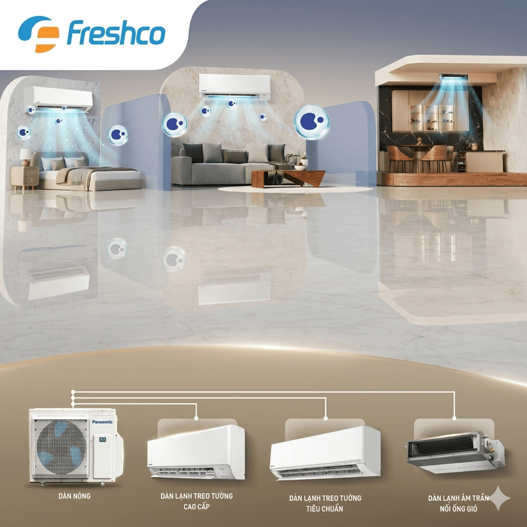 Kết nối tối đa lên đến 7 dàn lạnh