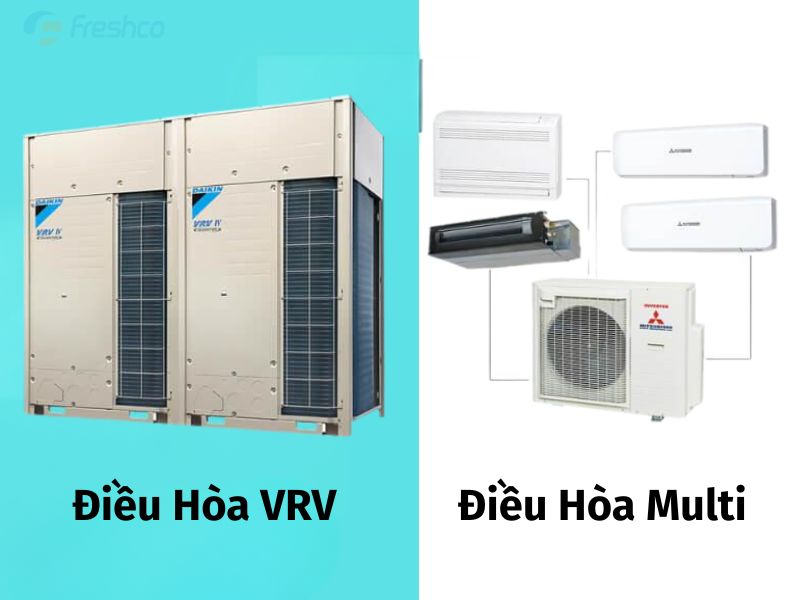 So sánh điều hòa Multi và điều hòa VRV