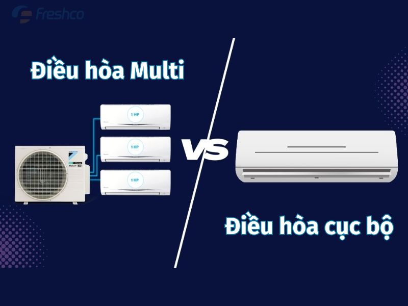 So sánh điều hòa Multi và điều hòa cục bộ