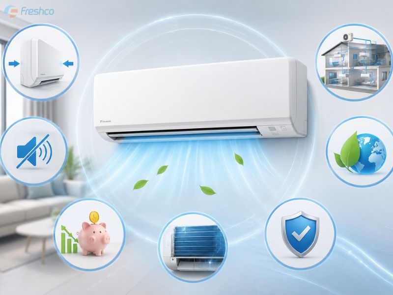 Dàn lạnh treo tường điều hòa trung tâm Daikin VRV FXAQ25BVM - ảnh 1