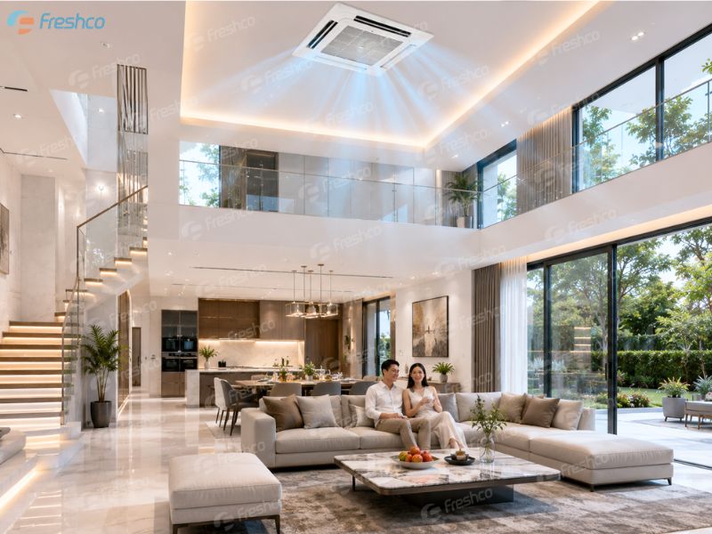Điều hoà trung tâm cho biệt thự 3 tầng nên chọn loại nào? - ảnh 2