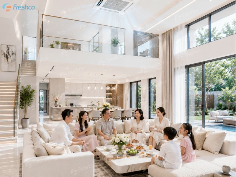 Điều hoà trung tâm cho biệt thự 3 tầng nên chọn loại nào? - ảnh 3 
