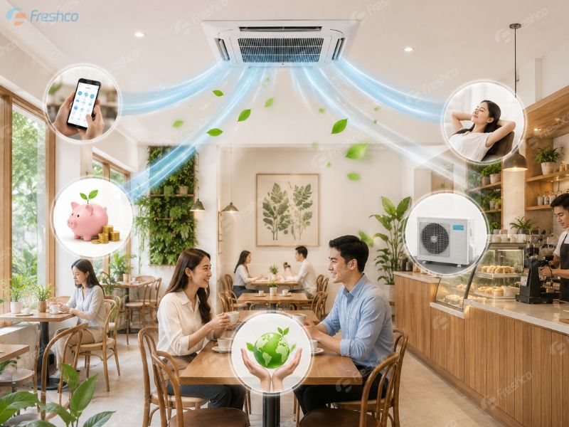 Điều hòa trung tâm cho quán cafe – Giải pháp tối ưu cho không gian kinh doanh hiện đại - ảnh 1