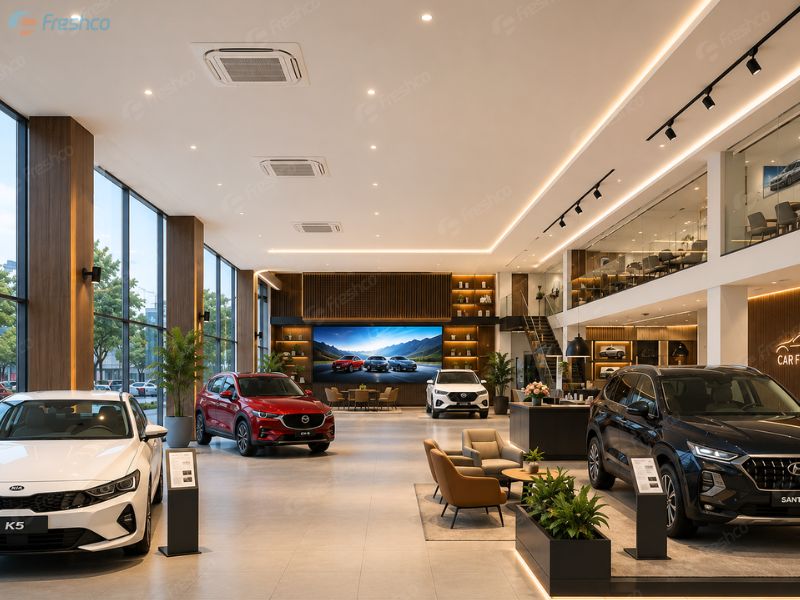 Điều hoà trung tâm cho showroom ô tô có cần thiết không? 1 Điều hoà trung tâm cho showroom ô tô có cần thiết không? - ảnh 01