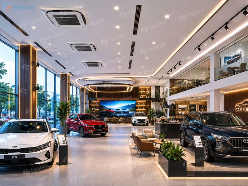Điều hoà trung tâm cho showroom ô tô có cần thiết không? - ảnh 1
