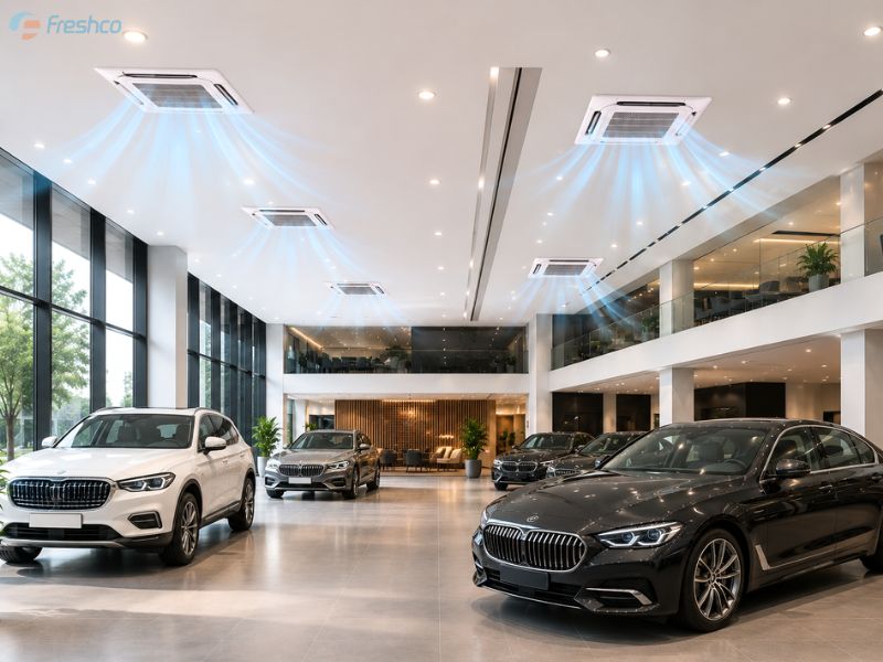 Điều hoà trung tâm cho showroom ô tô có cần thiết không?
