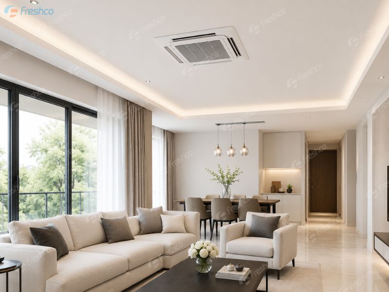 Lắp đặt điều hòa trung tâm tại Hải Phòng uy tín, đúng kỹ thuật và tiết kiệm điện 1 Hệ thống điều hoà trung tâm hiện đại, vận hành ổn định.