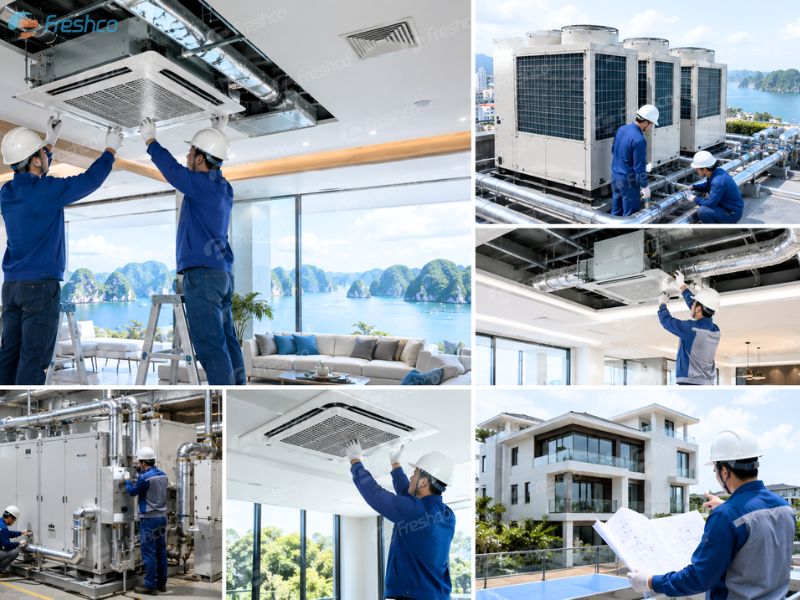Lắp đặt điều hoà trung tâm tại Quảng Ninh chuyên nghiệp - ảnh 3