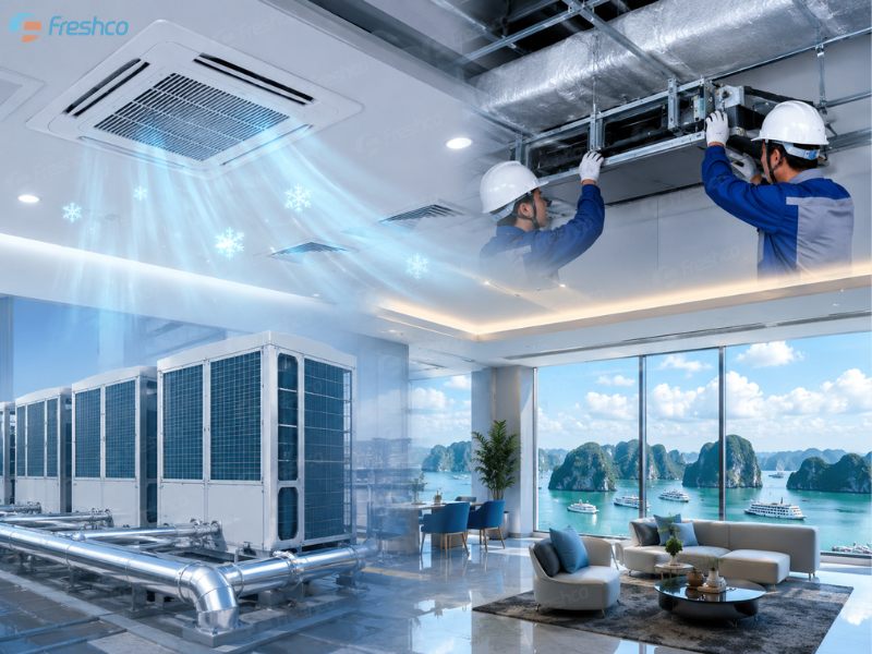 Lắp đặt điều hòa trung tâm tại Quảng Ninh chuyên nghiệp và giá tốt