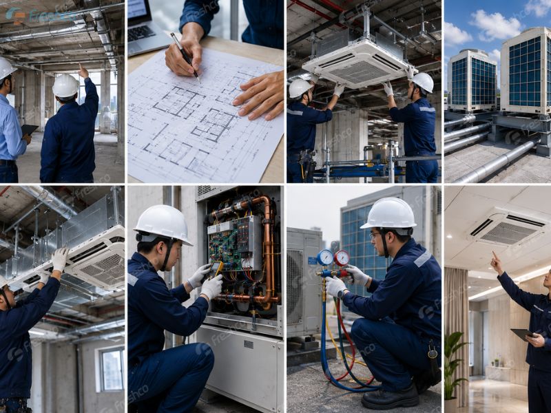 Lắp đặt điều hòa trung tâm tại Vĩnh Phúc - ảnh 3