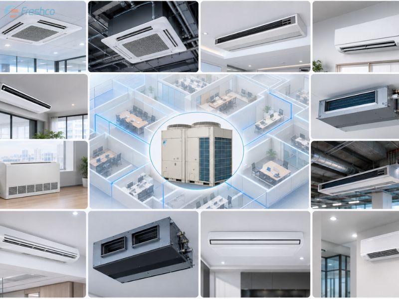 Có bao nhiêu loại dàn lạnh điều hòa VRV