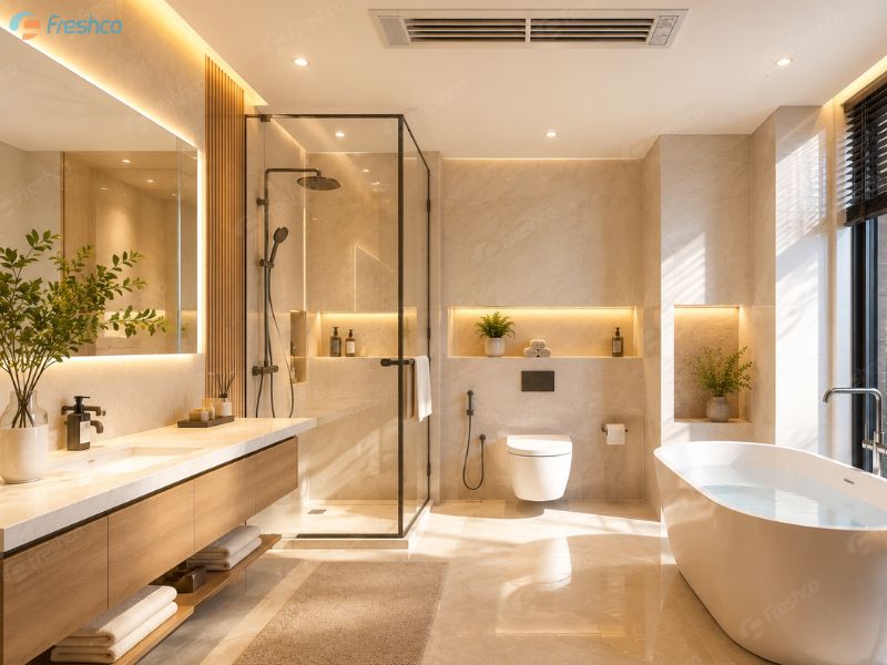 Có nên lắp điều hòa trung tâm cho nhà vệ sinh không? - ảnh 1