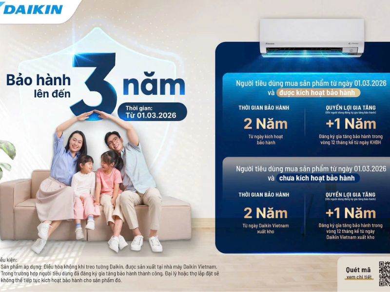Điều hòa Daikin bảo hành bao lâu? Có nên mua điều hòa Daikin không? 2 Điều hòa Daikin bảo hành bao lâu? Có nên mua điều hòa Daikin không? - ảnh 2