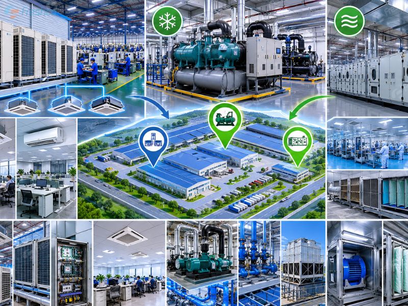 Điều hòa trung tâm cho nhà máy – Giải pháp tối ưu môi trường sản xuất và tiết kiệm - ảnh 3