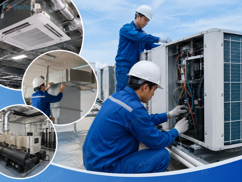 Lắp đặt điều hòa trung tâm tại Hà Đông chuyên nghiệp – Giải pháp làm mát cho biệt thự và căn hộ cao cấp