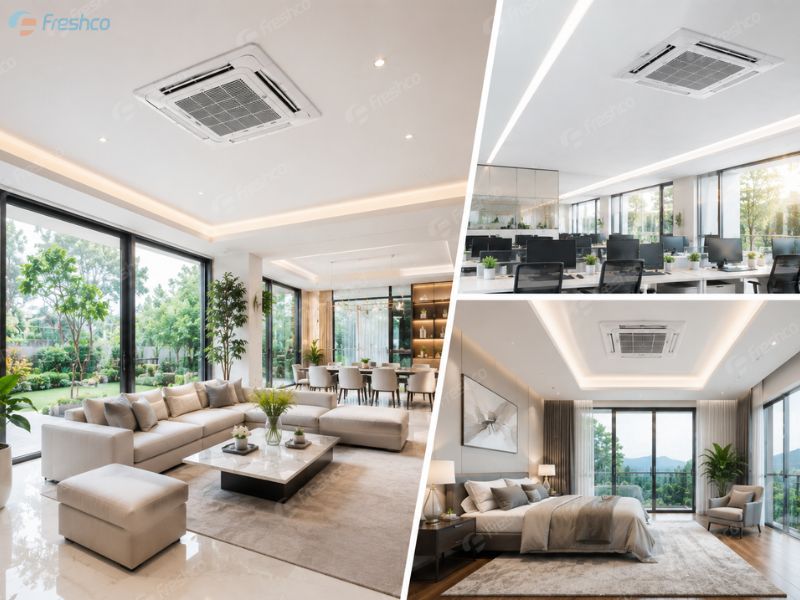 Lắp đặt điều hòa trung tâm tại Hoài Đức chuyên nghiệp cho nhà phố và biệt thự hiện đại