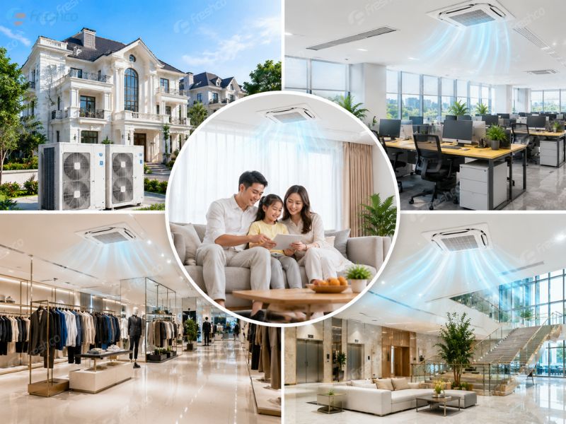 Lắp đặt điều hòa trung tâm tại Thanh Hóa cho biệt thự, văn phòng, showroom - ảnh 1