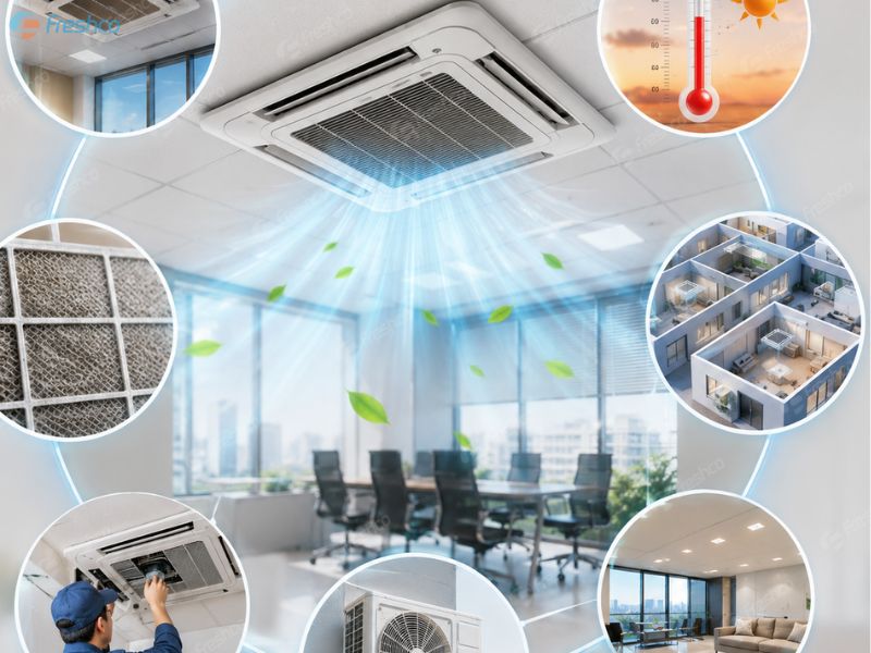 Máy lạnh âm trần có tốn điện không - ảnh 3