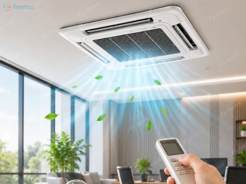 Máy lạnh âm trần tiết kiệm điện không? Bí quyết sử dụng tiết kiệm điện mà vẫn mát sâu