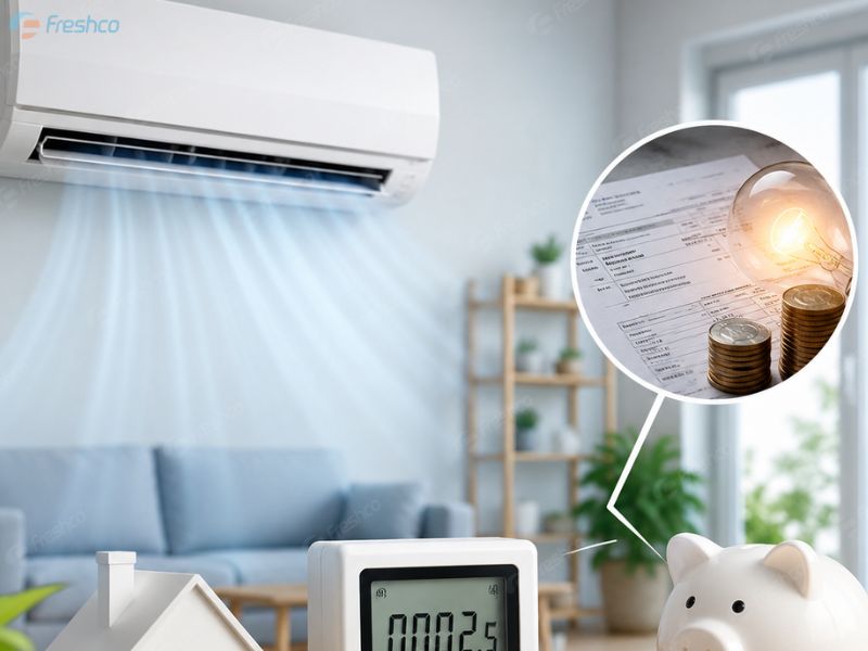 Điều hòa tốn bao nhiêu số điện 1 tháng? Cách tính chi tiết và mẹo tiết kiệm điện hiệu quả
