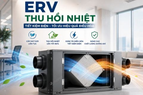 ERV thu hồi nhiệt tiết kiệm điện điều hòa như thế nào?