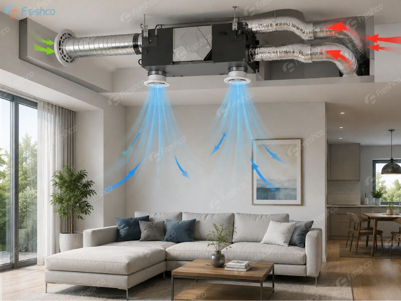Hệ thống cấp gió tươi là gì? Giải pháp nâng cao chất lượng không khí cho công trình hiện đại