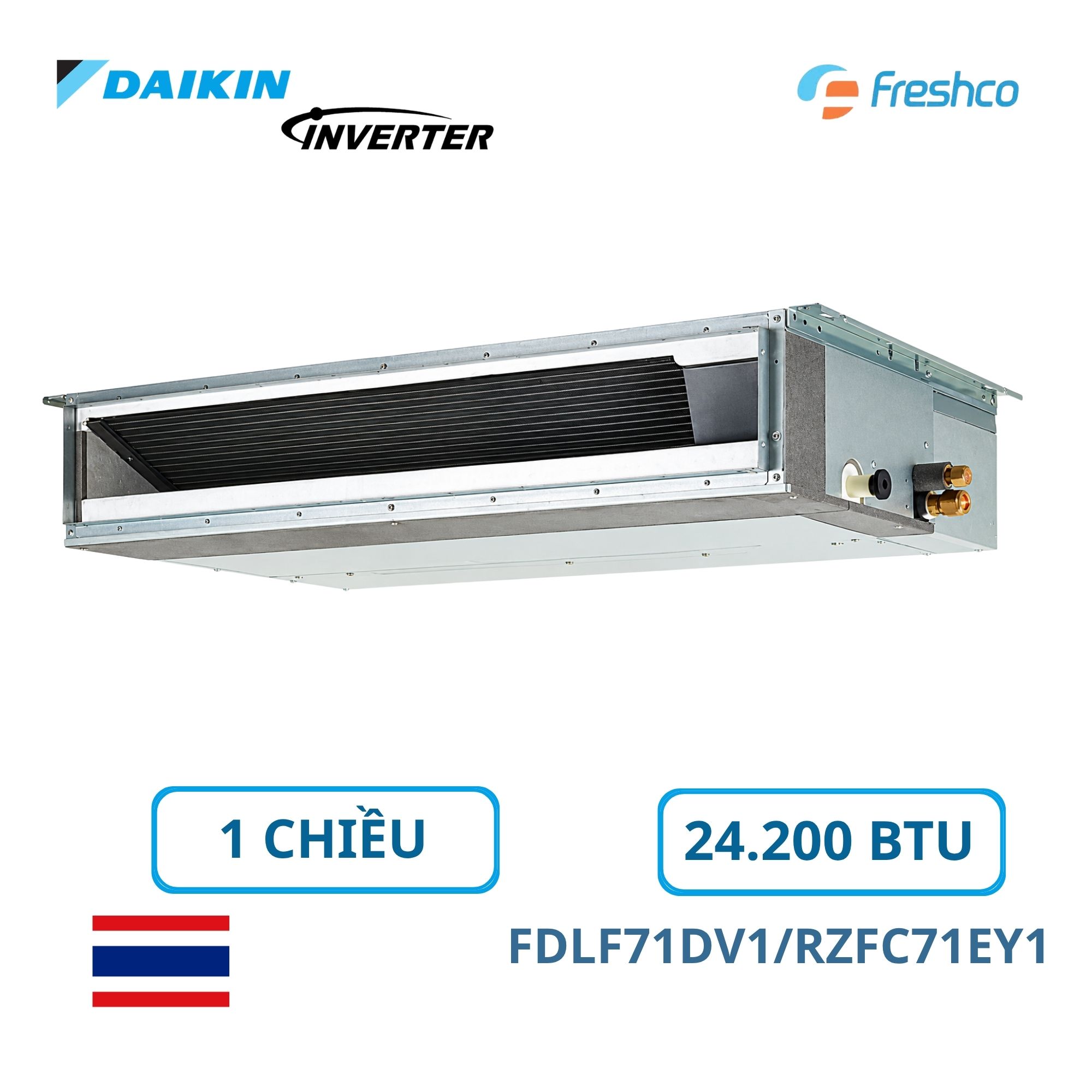 Điều hòa Daikin nối ống gió 24.200BTU Inverter 3 Pha FDLF71DV1/RZFC71EY1 1 Điều hòa Daikin nối ống gió 24.200BTU Inverter 3 Pha FDLF71DV1/RZFC71EY1
