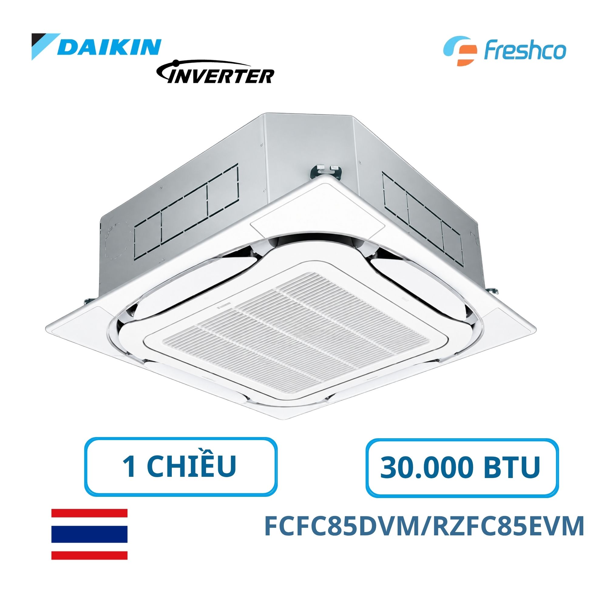 Điều hòa âm trần Daikin FCFC85DVM/RZFC85EVM 30.000BTU Inverter 1 chiều 1 Điều Hòa Âm Trần Daikin FCFC85DVM/RZFC85EVM 30.000BTU Inverter 1 Chiều