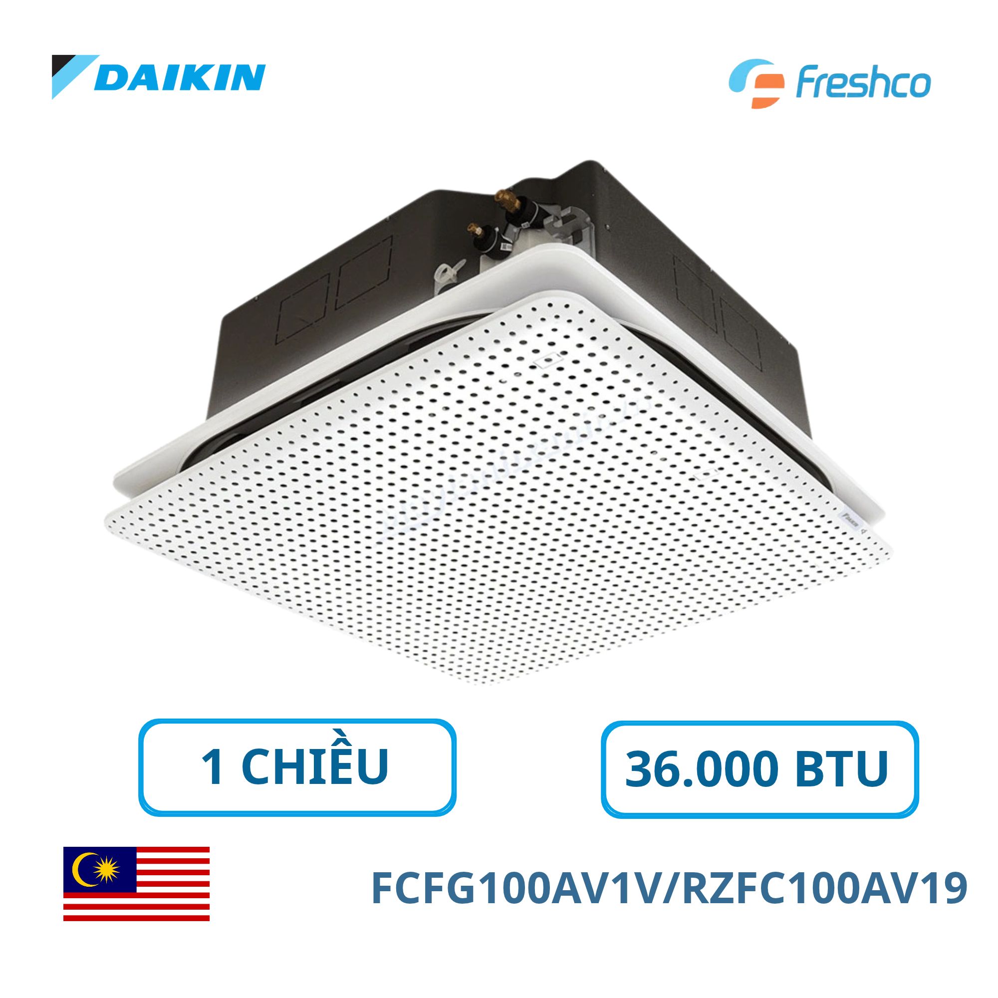 Điều hòa âm trần Kiuriu Daikin FCFG100AV1V/RZFC100AV19 36.000BTU Inverter 4HP 1 Điều hòa âm trần Kiuriu Daikin FCFG100AV1V/RZFC100AV19 36.000BTU Inverter 4HP